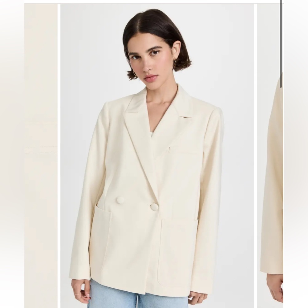 GOOD AMERICAN - Oversized Blazer in “Bone”